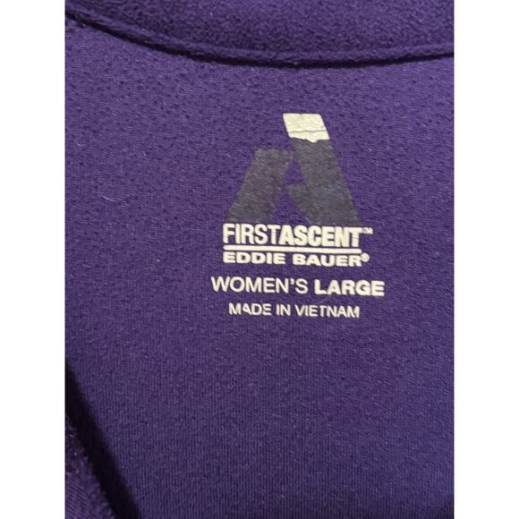 Women’s Eddie Bauer Fleece 1/4 Zip Pullover Shirt Jacket First Ascent, L Large - Picture 5 of 7